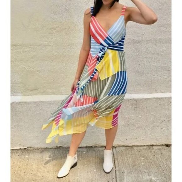 Tanya Taylor Striped Goldie Beach Midi Dress $575 - Picture 2 of 10